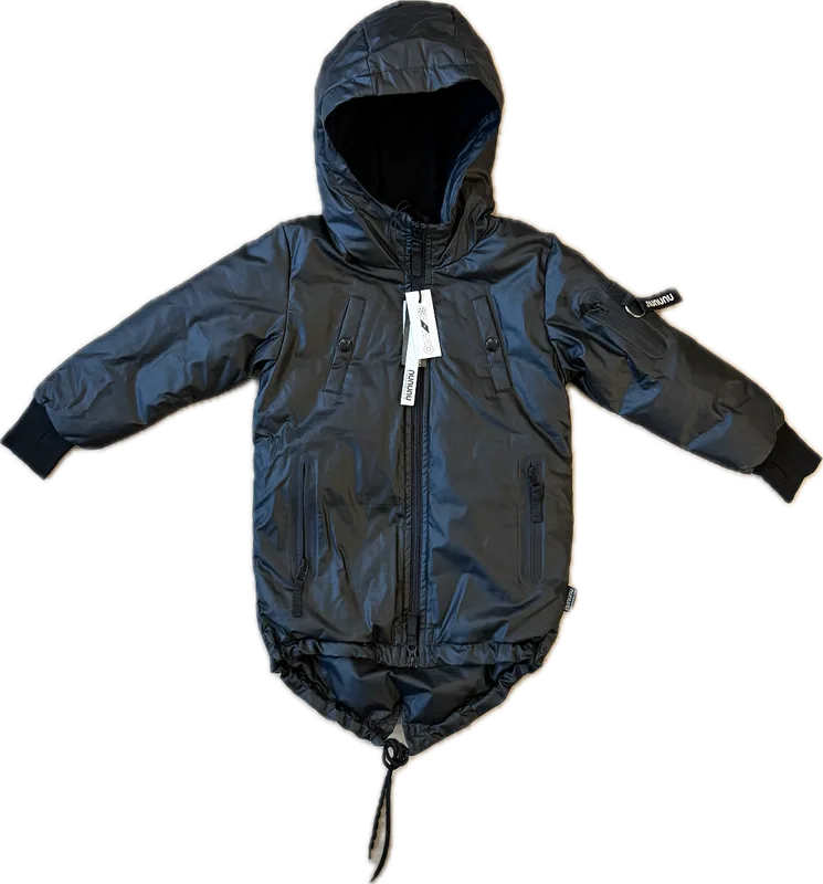 Nununu Black Waxed Waterproof Parka