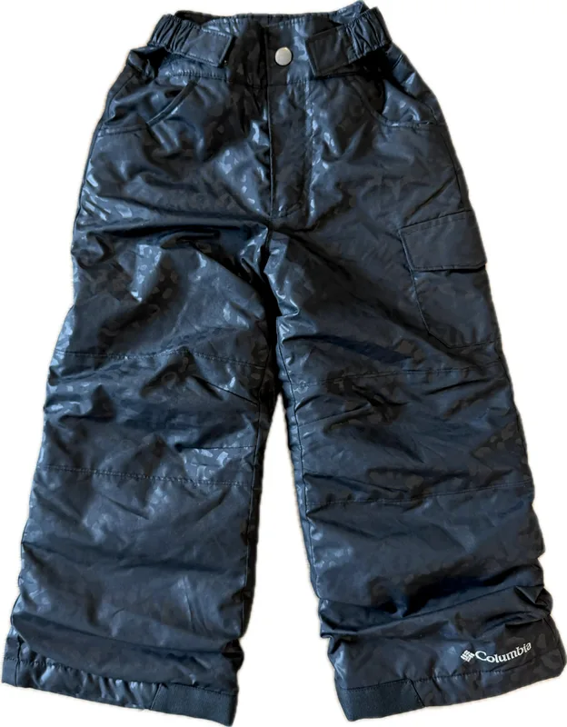 Columbia Black Cheetah Print Snow Pant