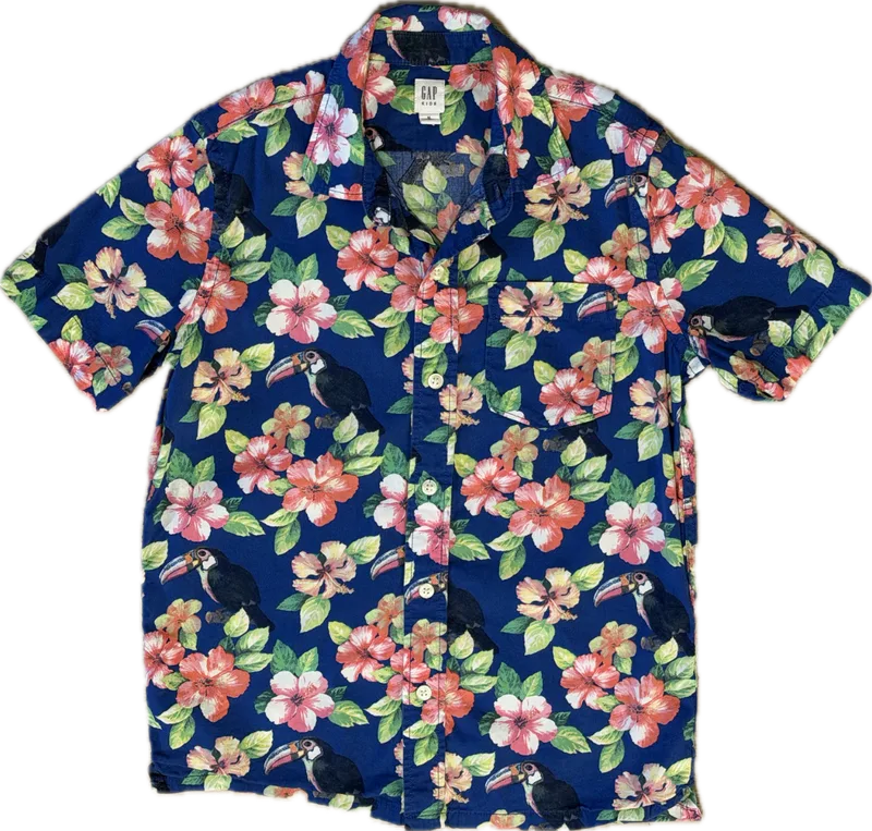 Gap Kids Pelican Tropical Shirt 