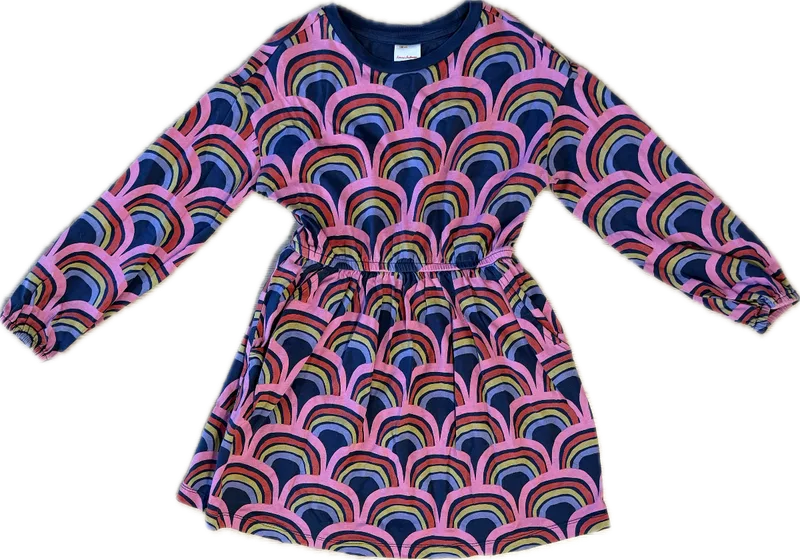 Hanna Andersson Long Sleeve Raindow Dress