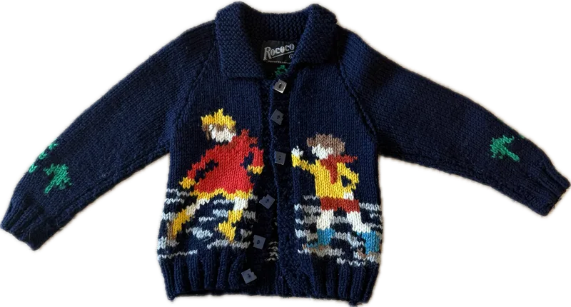 Vintage Navy Wool Sweater 