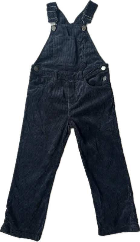 Bonpoint soft navy corduroy overalls