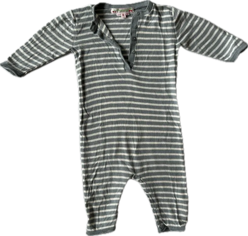 Bonpoint stripe onesie 