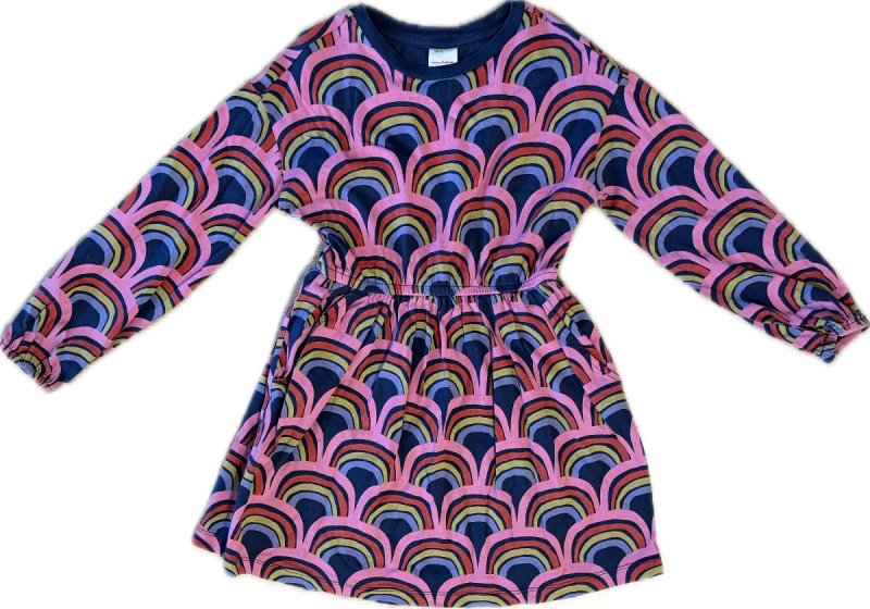 Hanna Andersson Long Sleeve Raindow Dress